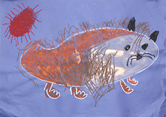 入選 年中 山口真奈 「動物の絵」